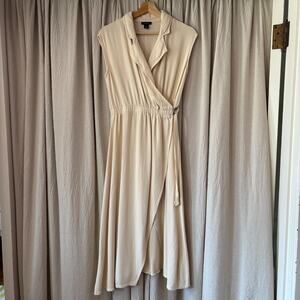 Halogen | Dresses | Halogen Dolman Sleeve Midi Dress In Bright White Sz L  New With Imperfections | Poshmark